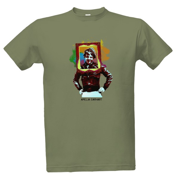 Tričko s potiskem Amelia Earhart