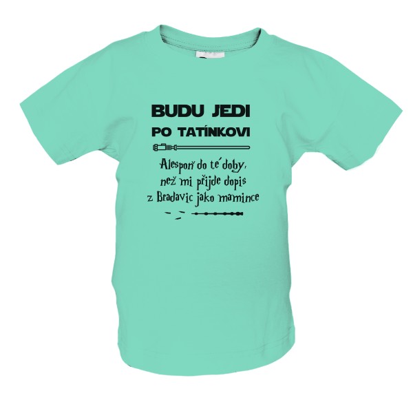 Tričko s potiskem Budu Jedi nebo kouzelník