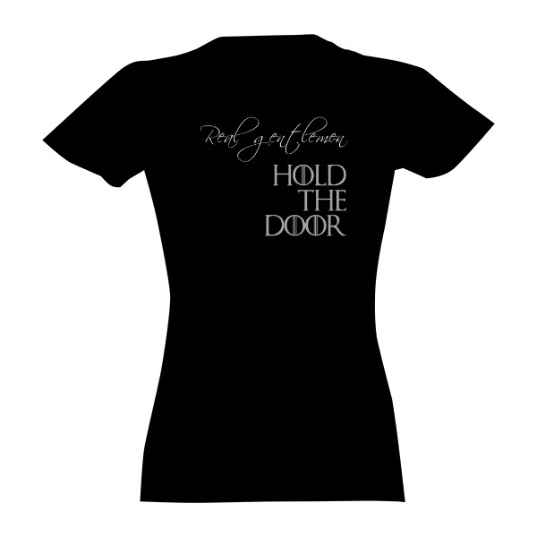 Tričko s potiskem Gentlemen hold the door 