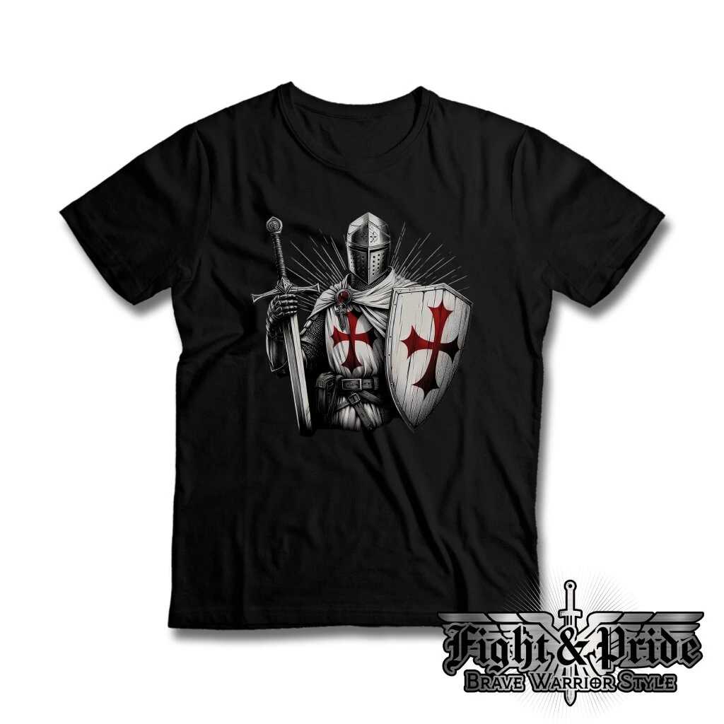 Tričko s potiskem Templářský rytíř-Barevný design