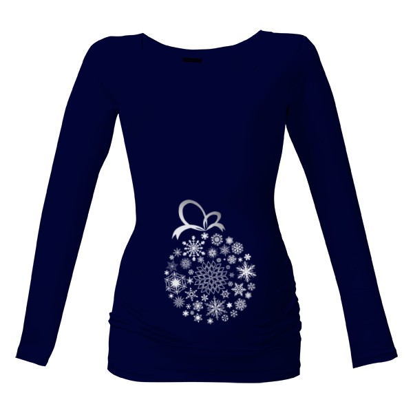 Tričko s potiskem Vánoční baňka